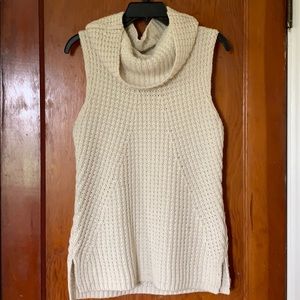 Max Studio sleeveless sweater with cowl neckline